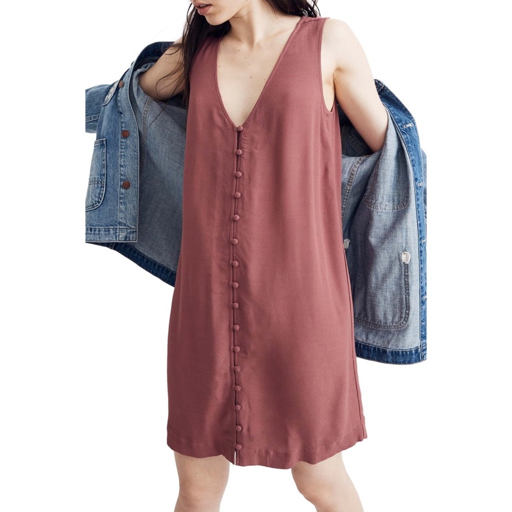 Madewell Heather Button Front Dress